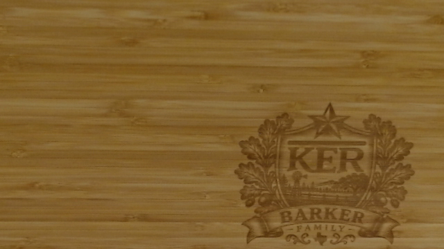 Bamboo custom engraved cutting board