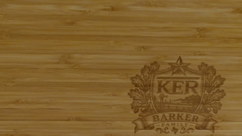 Bamboo custom engraved cutting board